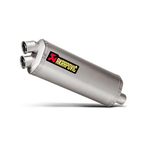 Honda Crf1000l Africa Twin Adventure Sport - (2018-2020) Akrapovic Titanium Silencer Slip-On Kit - Twin Outlet - Removable Baffle 1
