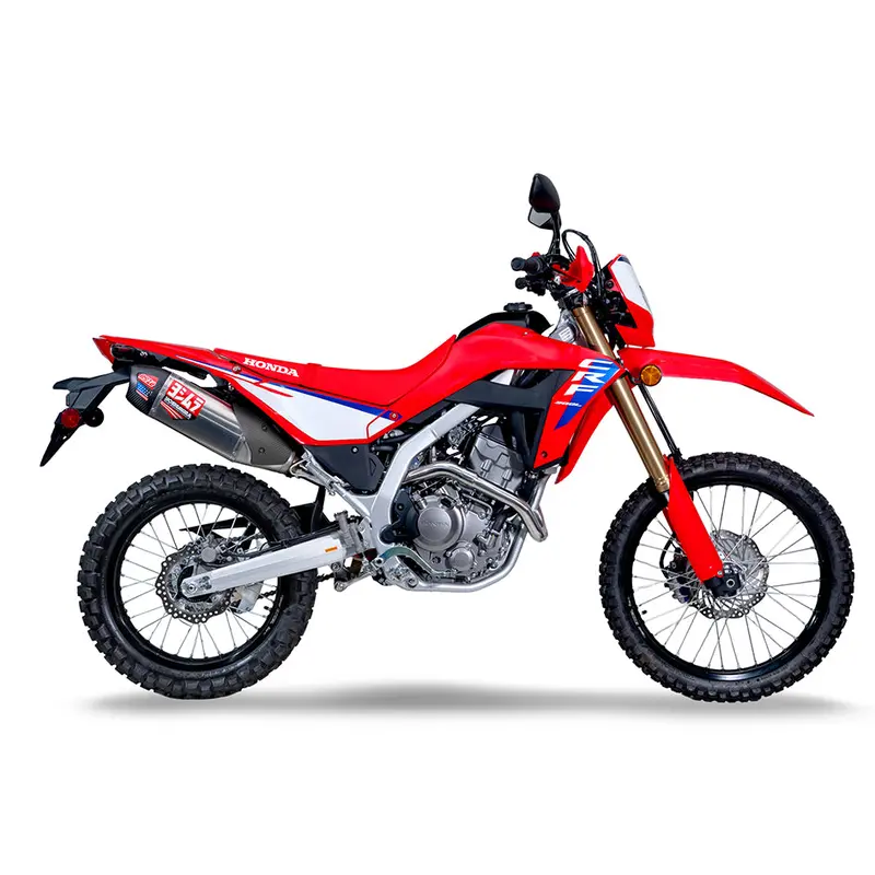 Honda Crf300l - (2021-2024) Yoshimura Stainless Rs-12 Full System Carbon End Cap - Race Series , Removeable Baffle - Sa-02-K Spark Arrestor Included 1