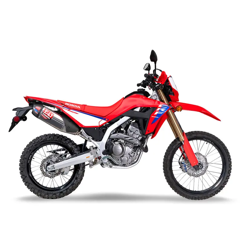 Honda Crf300l - (2021-2026) Yoshimura Stainless Rs-12 Slip-On Carbon End Cap - Race Series, Removeable Baffle - Sa-02-K Spark Arrestor Included 1