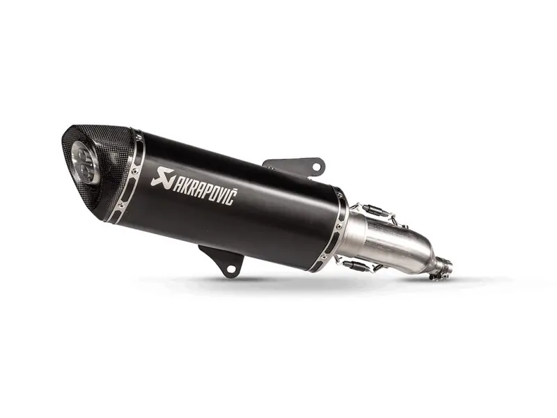 Honda Forza 350 - (2021-2024) Akrapovic Sp Black Coated Titanium Sleeved Slip-On Kit - Road Legal 1