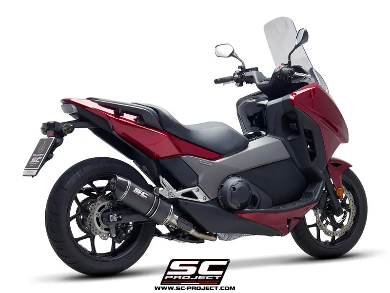 Honda Integra 750 - 2014 - 2015 – Sc-Project Oval Carbon Fibre Exhaust 1