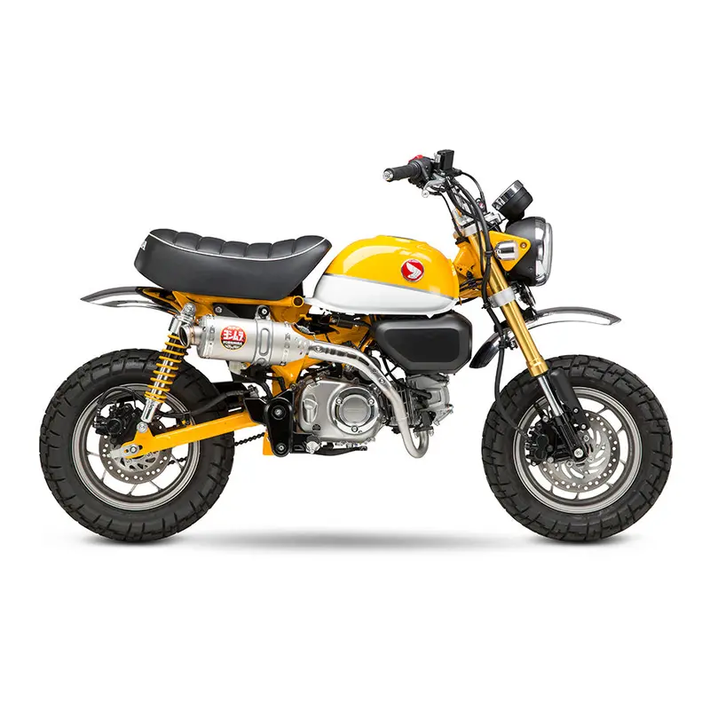 Honda Monkey 125 (5-Speed) - (2021-2024) Yoshimura Stainless Street Rs-3 Full System, Stainless With Titanium End Cap 1