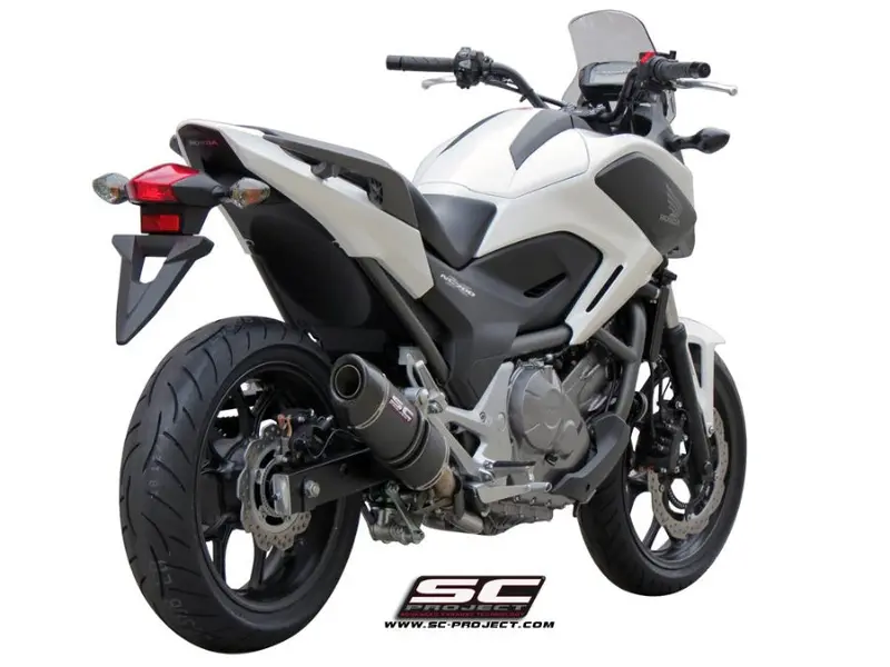 Honda Nc700 - 2011 - 2014 – Sc-Project Oval Carbon Fibre Exhaust 1
