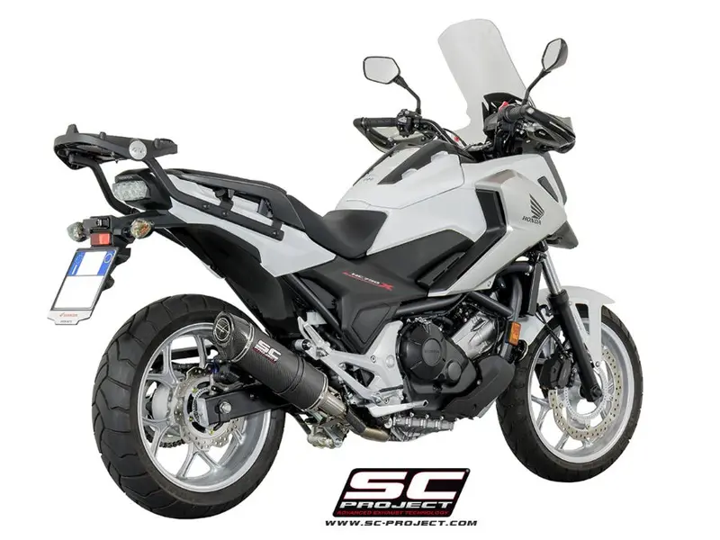 Honda Nc750 - 2014 - 2015 – Sc-Project Oval Carbon Fibre Exhaust 1