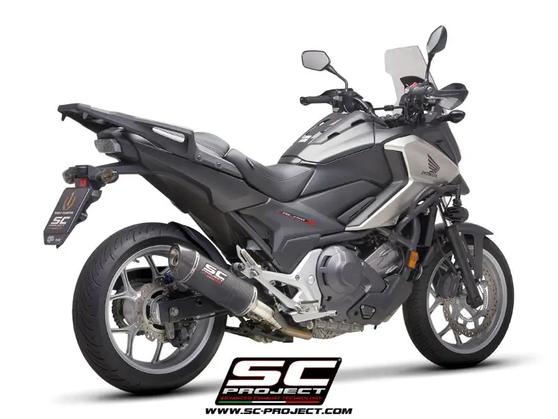 Honda Nc750 - 2016 - 2020 – Sc-Project Oval Carbon Fibre Exhaust 1