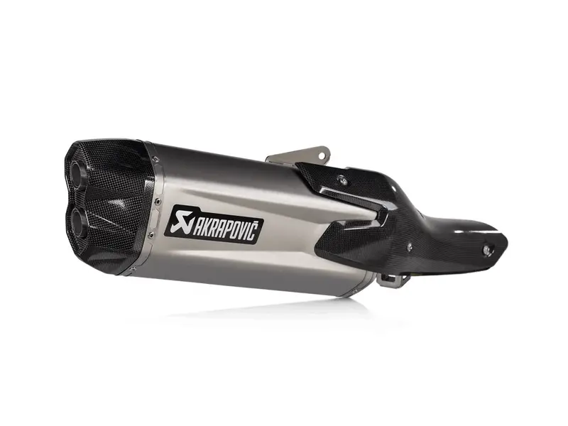 Honda Nt1100 - (2021-2026) Akrapovic Titanium Silencer Slip-On Kit - Twin Outlet 1