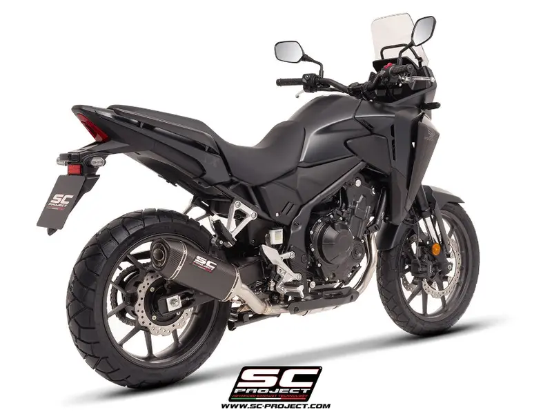 Honda Nx500 - 2024 - 2025 – Sc-Project Sc1-S Carbon Fibre Exhaust 1