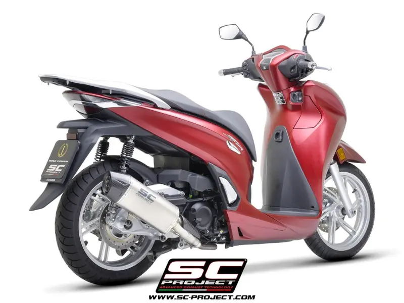 Honda Sh350i - 2021 - 2024 – Sc-Project X-Plorer Ii Gt Titanium Exhaust 1