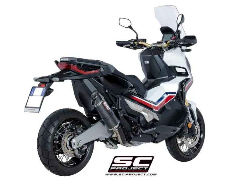 Honda X-Adv 750 - 2017 - 2020 – Sc-Project Oval Carbon Fibre Exhaust 1
