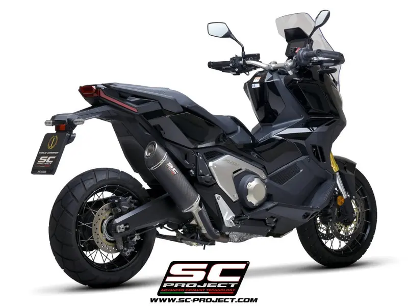 Honda X-Adv 750 - 2021 - 2024 – Sc-Project Oval Carbon Fibre Exhaust 1