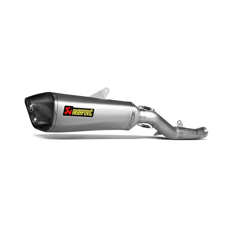 Kawasaki Gtr1400 - (2008-2018) Akrapovic Titanium Silencer Slip-On Kit - Road Legal Removable Baffle 1