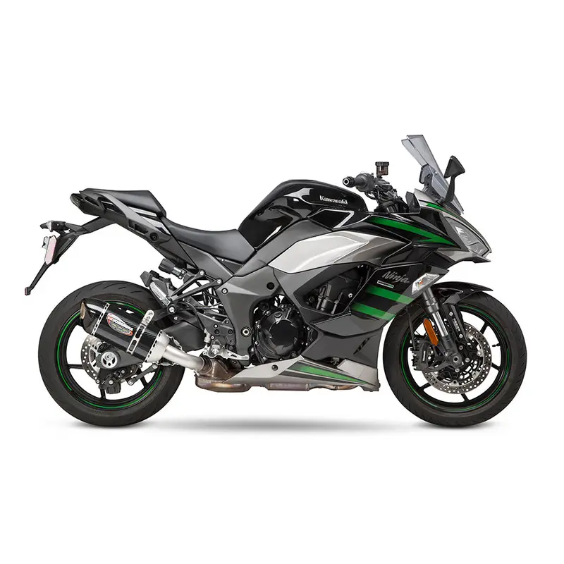 Kawasaki Ninja 1000 Sx - (2020-2024) Yoshimura Stainless Street Series Alpha Carbon Slip-On 1