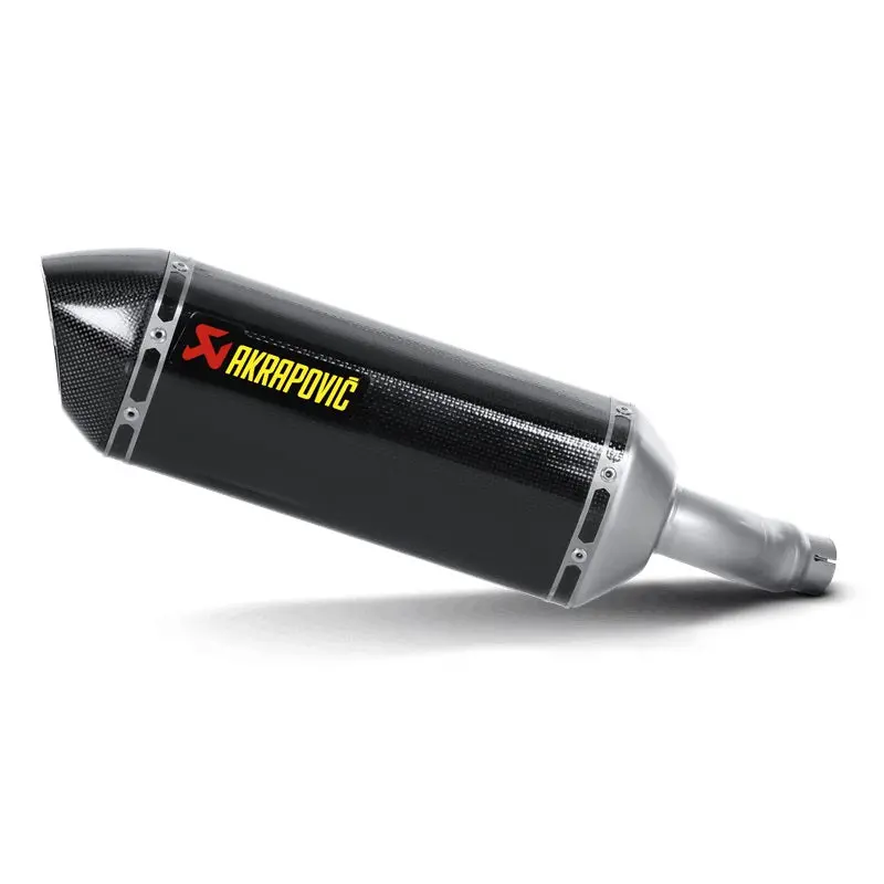 Kawasaki Ninja 250 R - (2008-2012) Akrapovic Carbon Silencer Slip-On Kit - Hexagonal - Race Removable Baffle 1