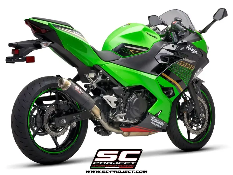 Kawasaki Ninja 400 - 2018 - 2020 – Sc-Project Gp-M2 Carbon Fibre Exhaust 1