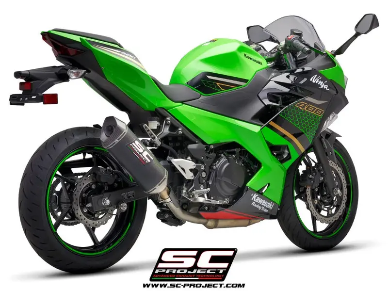 Kawasaki Ninja 400 - 2018 - 2020 – Sc-Project Sc1-M Carbon Fibre Exhaust 1