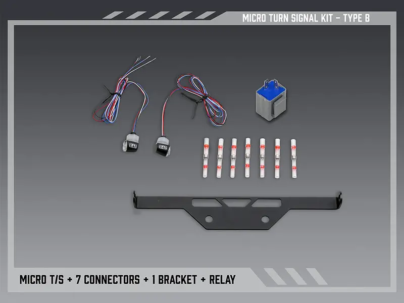 Kawasaki Ninja 400 - (2018-2023) Yoshimura Micro Indicator Kit For V2 Tail Tidy 1