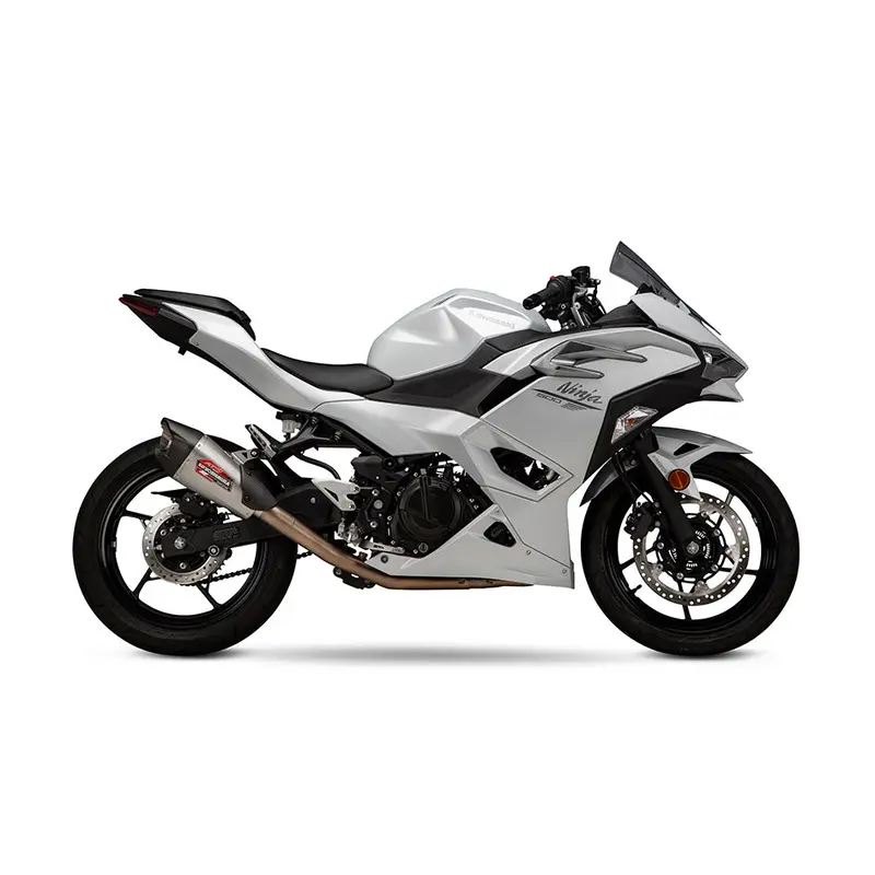 Kawasaki Ninja 500 - (2024-2026) Yoshimura Stainless At2 Full System - Race Series - Removeable Baffle - Does Not Fit Euro5+ Models With Dual Lambdas 1