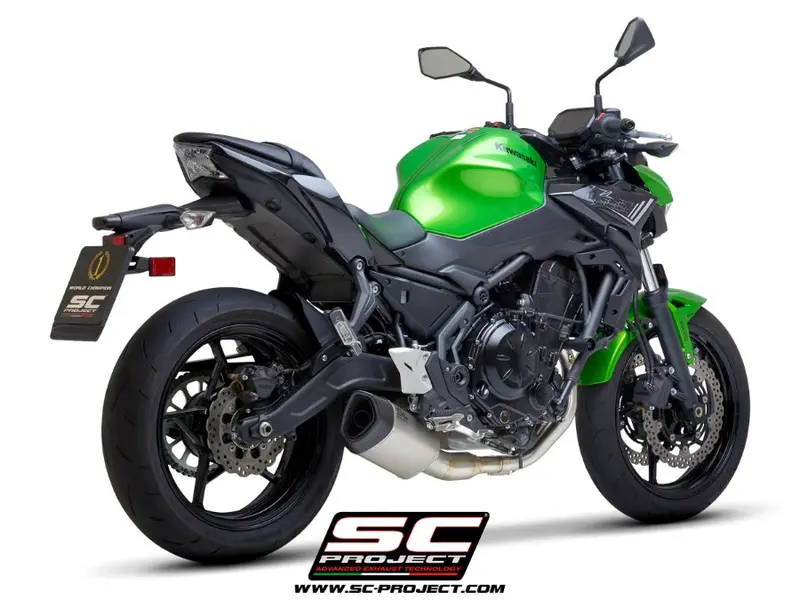 Kawasaki Ninja 650 - 2020 – Sc-Project 2-1 Stainless Steel Full Exhaust System, With Sc1-R Gt Titanium Exhaust 1