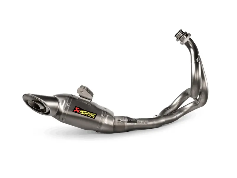 Kawasaki Ninja 650 - (2023-2026) Akrapovic Titanium Silencer Complete Stainless 2-1 System - Race Removable Baffle 1