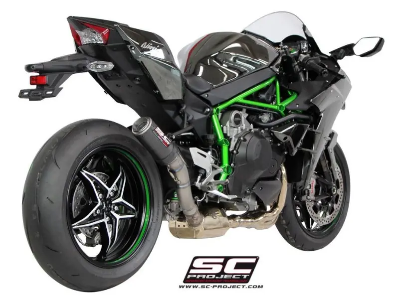 Kawasaki Ninja H2 - 2015 - 2020 – Sc-Project Cr-T Carbon Fibre Exhaust 1