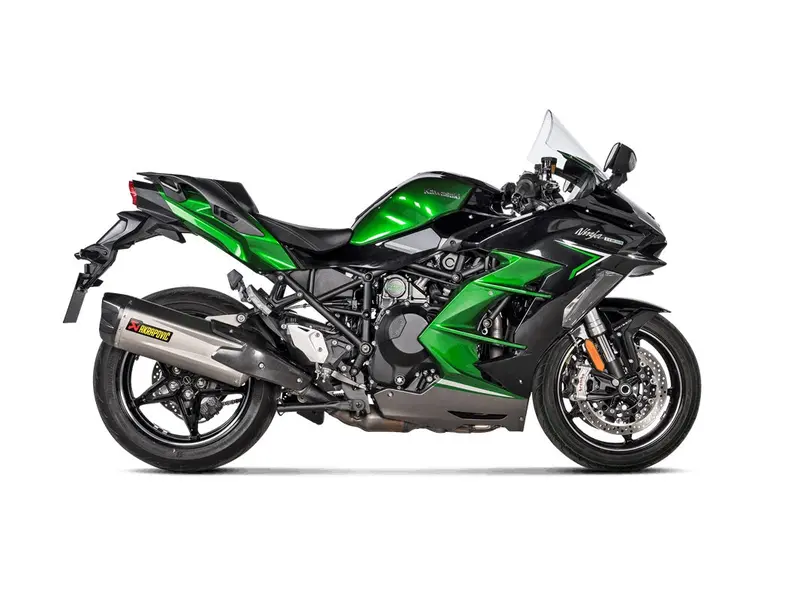 Kawasaki Ninja H2 Sx / Se (1000Cc) - (2021-2026) Akrapovic Titanium Silencer Slip-On Kit - Road Legal 2