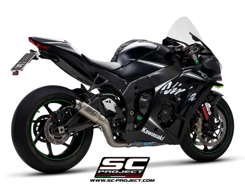 Kawasaki Ninja Zx-10R - Rr - 2016 - 2020 – Sc-Project Gp70-R Titanium Exhaust, With De-Cat Link Pipe 1