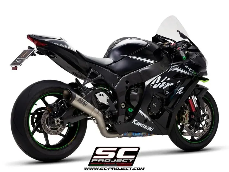 Kawasaki Ninja Zx-10R - Rr - 2016 - 2020 – Sc-Project S1 Titanium Exhaust, With De-Cat Link Pipe 1