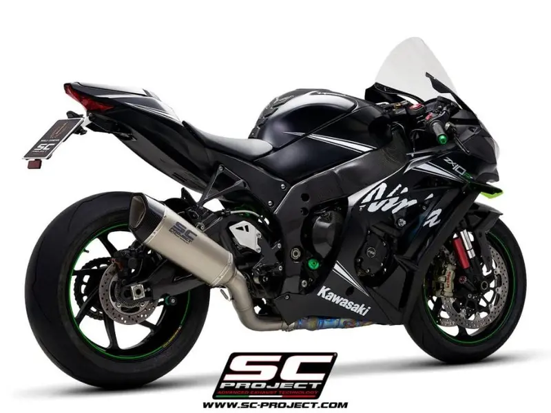 Kawasaki Ninja Zx-10R - Rr - 2016 - 2020 – Sc-Project Sc1-R Titanium Exhaust, With De-Cat Link Pipe 1