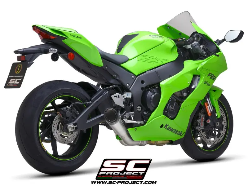 Kawasaki Ninja Zx-10R - Rr - 2021- 2024 – Sc-Project S1 Titanium Exhaust, With De-Cat Link Pipe 1