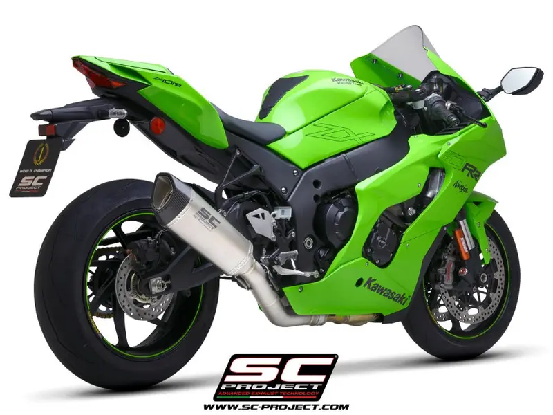 Kawasaki Ninja Zx-10R - Rr - 2021- 2024 – Sc-Project Sc1-R Titanium Exhaust, With De-Cat Link Pipe 1