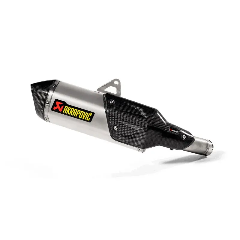 Kawasaki Versys 1000 - (2019-2024) Akrapovic Titanium Silencer Slip-On Kit With Carbon Heat Shield - Road Legal 1