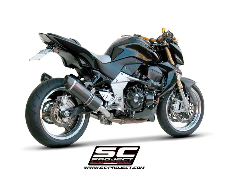 Kawasaki Z1000 - 2007 - 2009 – Sc-Project Pair Of Oval Carbon Fibre Exhaust 1