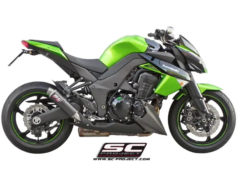 Kawasaki Z1000 - 2010 - 2013 – Sc-Project Pair Of Gp-M2 Carbon Fibre Exhaust 1