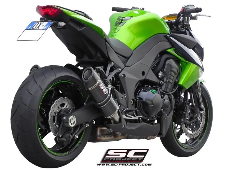 Kawasaki Z1000 - 2010 - 2013 – Sc-Project Pair Of Oval Carbon Fibre Exhaust 1