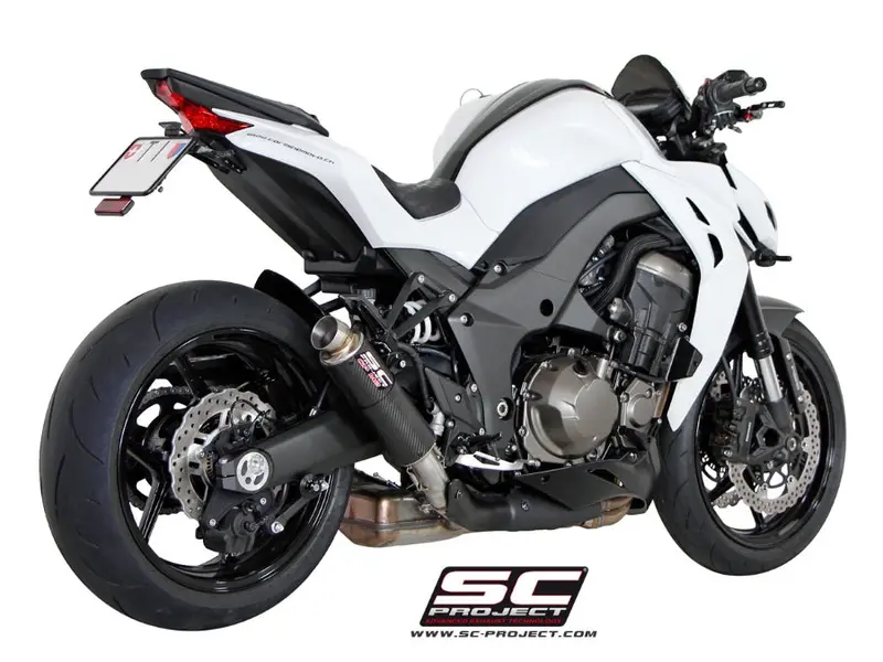 Kawasaki Z1000 - 2014 - 2016 – Sc-Project Pair Of Gp-M2 Carbon Fibre Exhaust 1