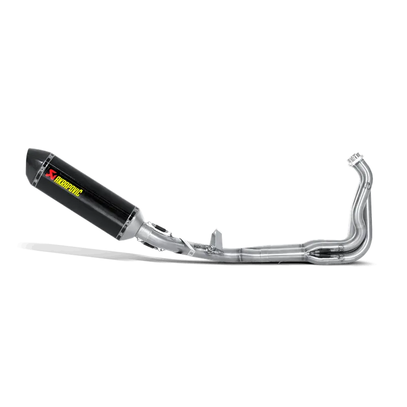 Kawasaki Z1000 - (2014-2022) Akrapovic Carbon Silencer Complete Stainless 4-2-1 Conical System (Cannot Be Used With Panniers) Hexagonal - Race Removable Baffle 1