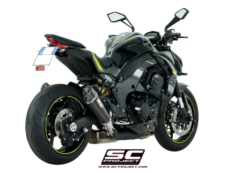 Kawasaki Z1000 - 2017 - 2020 – Sc-Project Pair Of Conic Carbon Fibre Exhaust 1