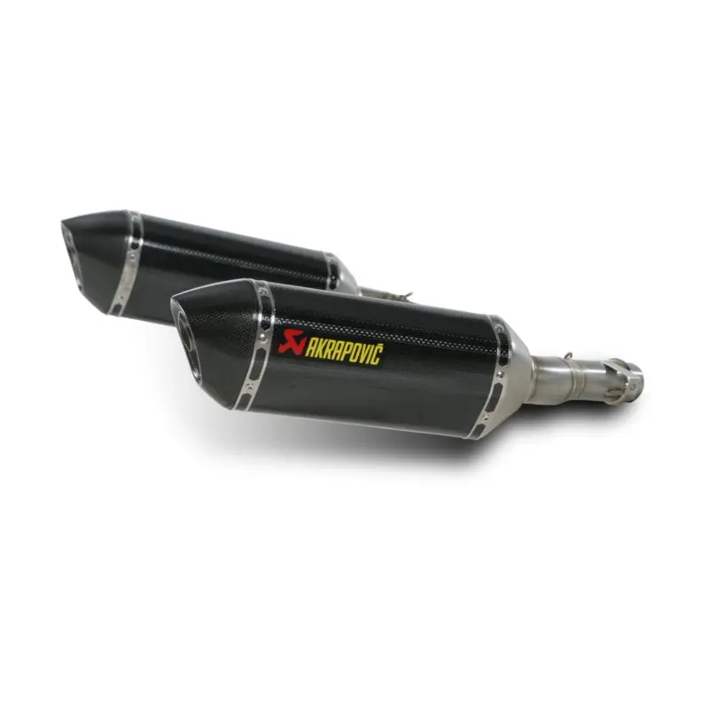 Kawasaki Z1000sx - (2011-2013) Akrapovic Carbon Silencer Slip-On Kit - Hexagonal Silencers  - Road Legal Removable Baffle 1