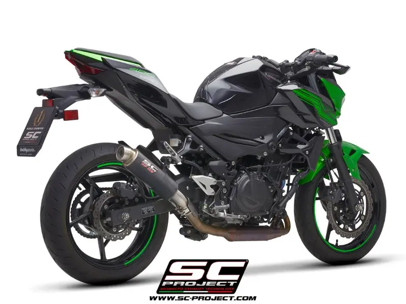 Kawasaki Z400 - 2019 - 2020 – Sc-Project Gp-M2 Carbon Fibre Exhaust 1