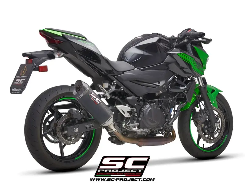 Kawasaki Z400 - 2019 - 2020 – Sc-Project Sc1-M Carbon Fibre Exhaust 1