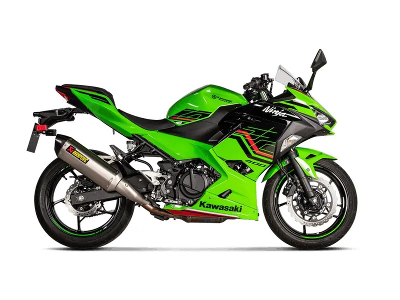 Kawasaki Z400 - (2019-2026) Akrapovic Titanium Silencer Slip-On Kit - Hexagonal - Road Legal 2