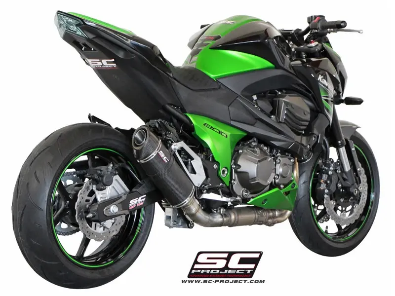Kawasaki Z800 - 2012 - 2016 – Sc-Project Oval Carbon Fibre Exhaust 1