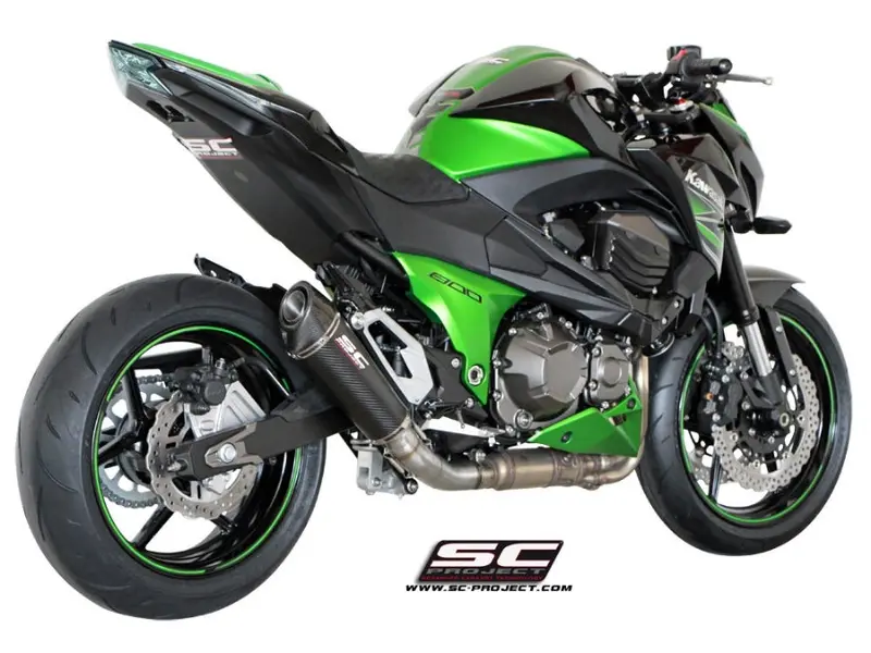 Kawasaki Z800 E Version - 2012 - 2016 – Sc-Project Conic Carbon Fibre Exhaust 1