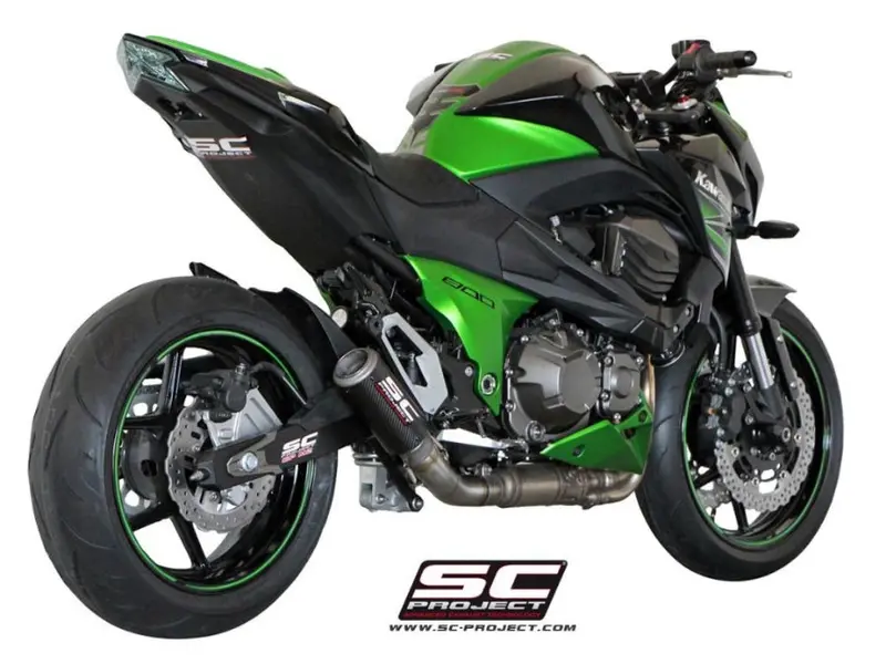Kawasaki Z800 E Version - 2012 - 2016 – Sc-Project Cr-T Carbon Fibre Exhaust 1