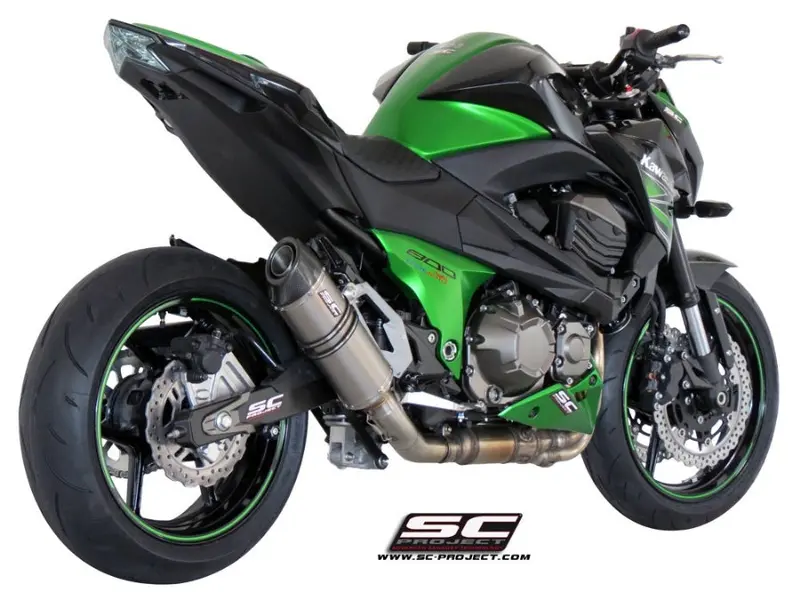 Kawasaki Z800 E Version - 2012 - 2016 – Sc-Project Oval Titanium Exhaust 1