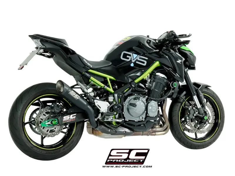 Kawasaki Z900 - 2017 - 2019 – Sc-Project S1 Titanium Exhaust, Matt Black 1