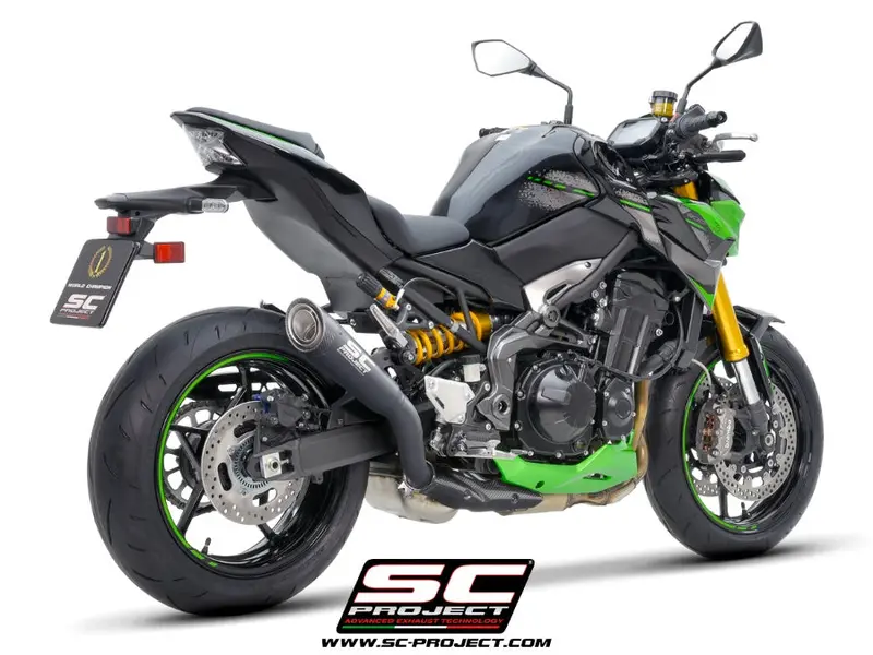 Kawasaki Z900 - 2020 - 2024 – Sc-Project S1 Titanium Exhaust, Matt Black 1