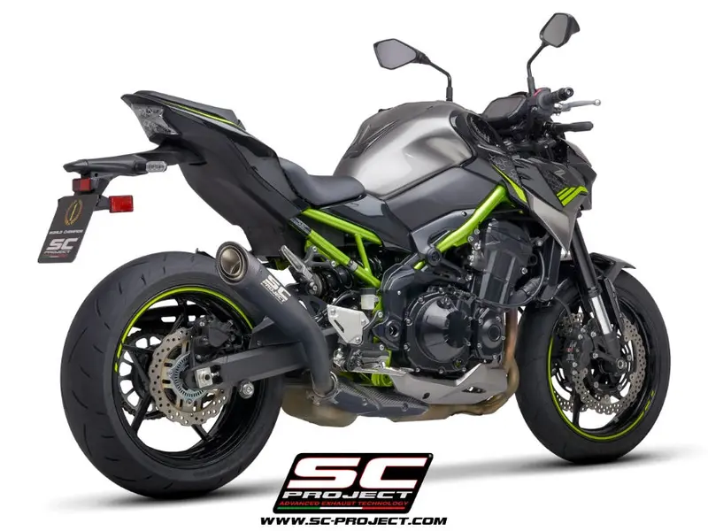 Kawasaki Z900 - 2020 – Sc-Project S1 Titanium Exhaust, Matt Black 1