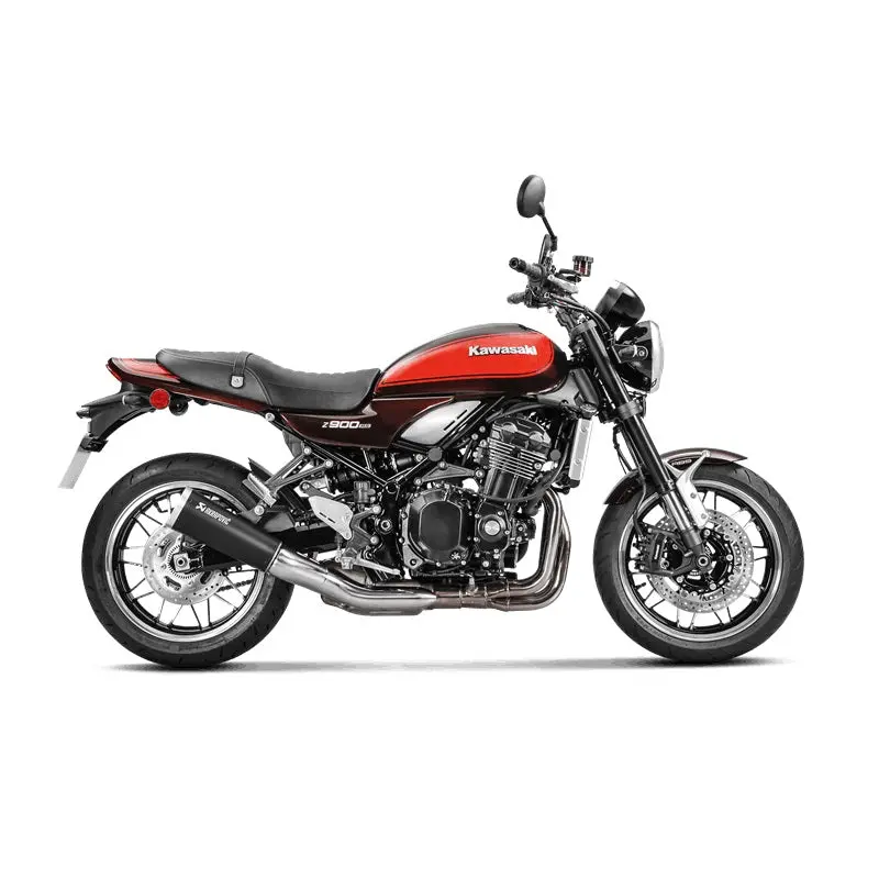 Kawasaki Z900 Rs / Cafe - (2018-2024) Akrapovic Titanium Silencer Slip-On Kit - Black - Road Legal 2
