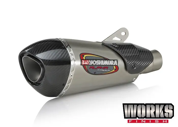 Kawasaki Zx-10R / Rr - (2016-2020) Yoshimura Titanium Alpha T Silencer ¾ System - Carbon End Cap @ Heat Shield - Race Series 1